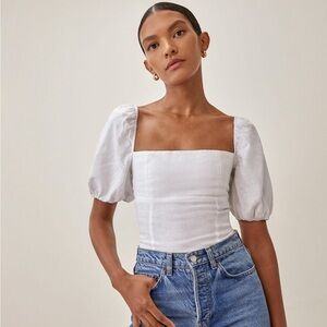 Reformation Arancini Linen Top / Size 4